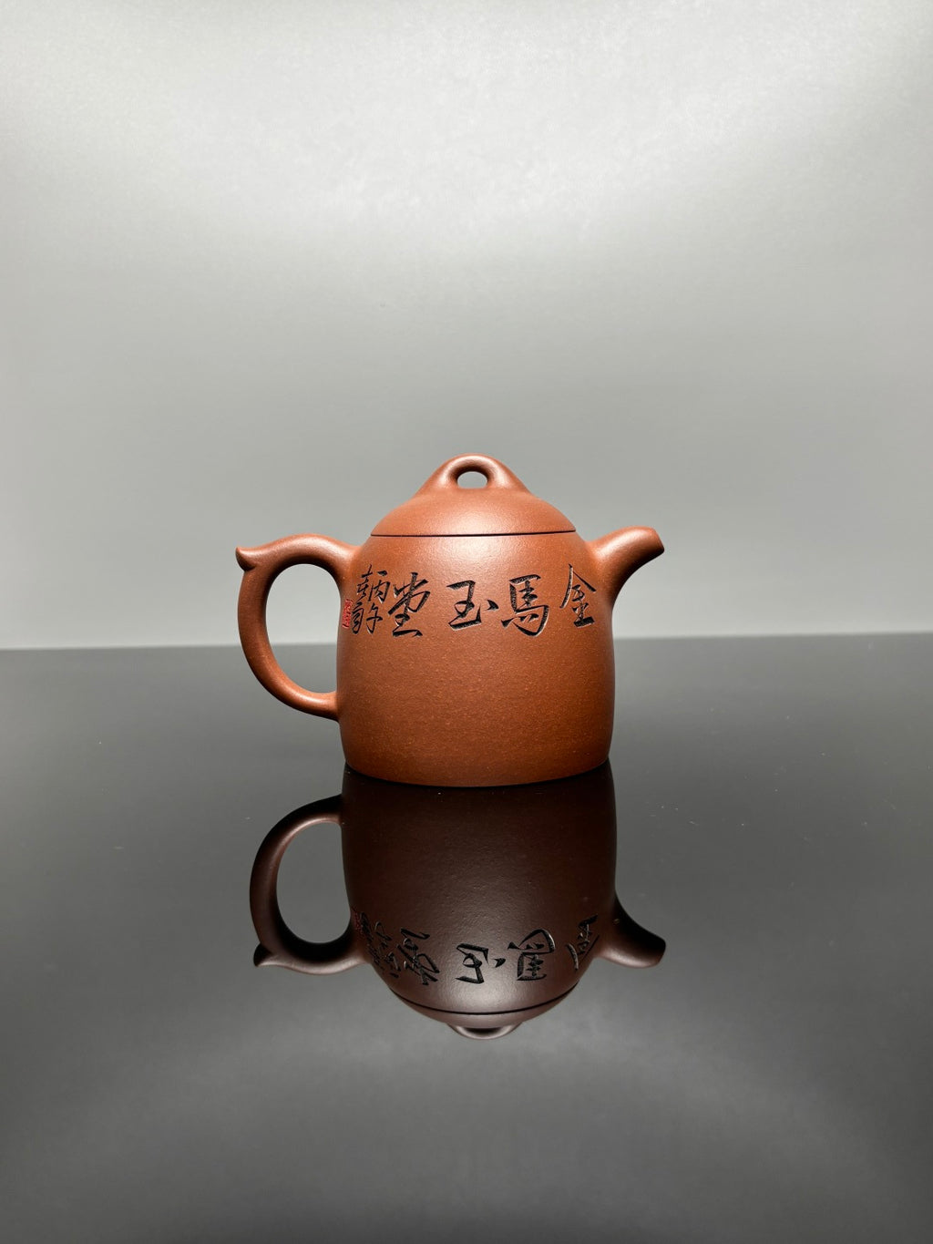 杨喜雨🐴马年新品【中华神刀·刀笔传魂】紫砂界陶刻圣手艺术臻品《秦权壶》原矿极品底槽清·260cc - ZishaTeapotChina