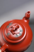 范泽锋高徒·江苏省级大师·邱爽道洪款【松报春】极品朱泥·200cc