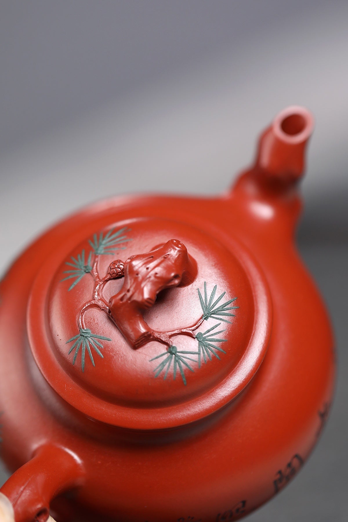 范泽锋高徒·江苏省级大师·邱爽道洪款【松报春】极品朱泥·200cc