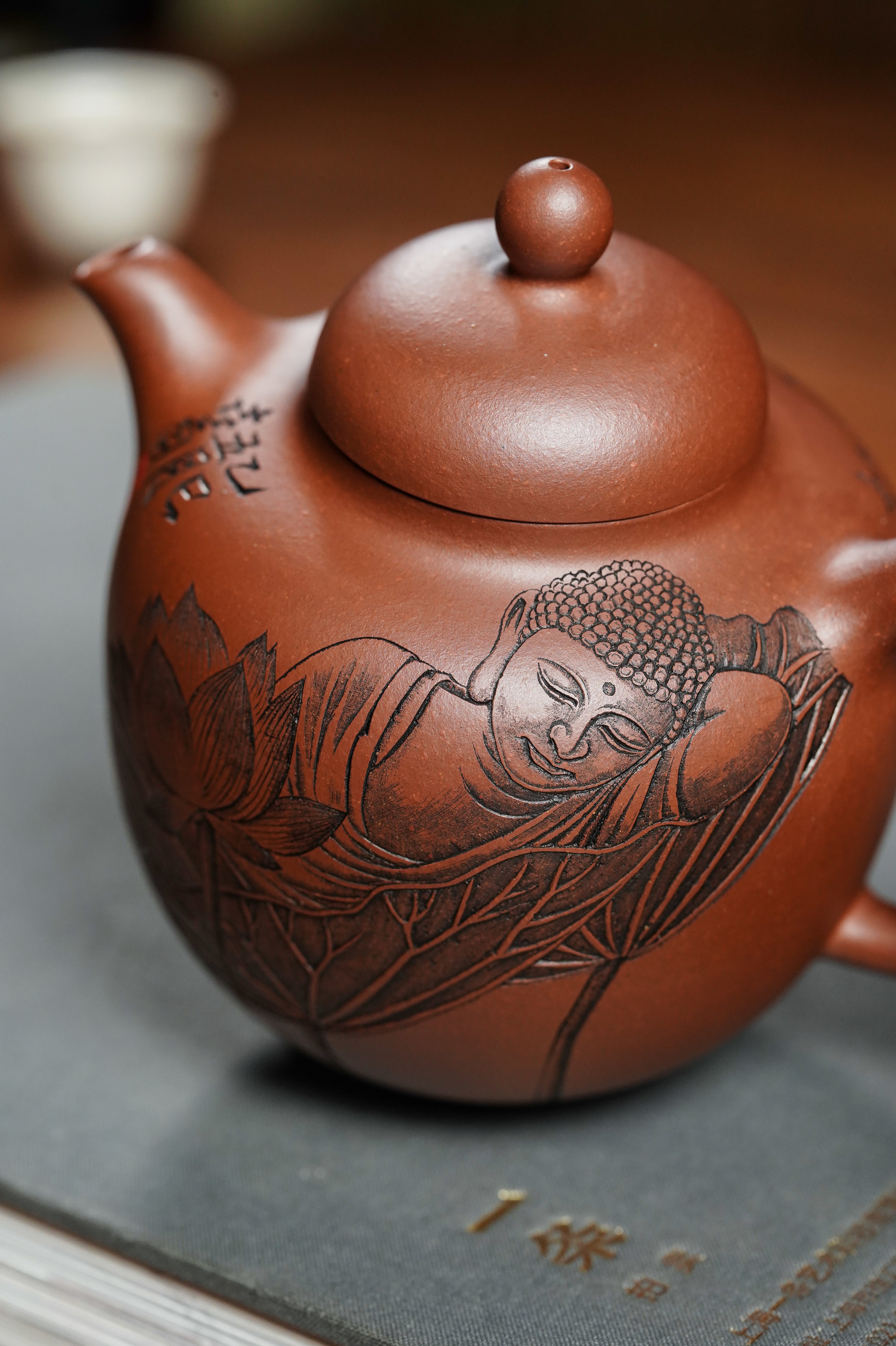 杨喜雨【中华神刀·刀笔传魂】紫砂界陶刻圣手艺术臻品《玉净壶》原矿极品底槽清·320cc