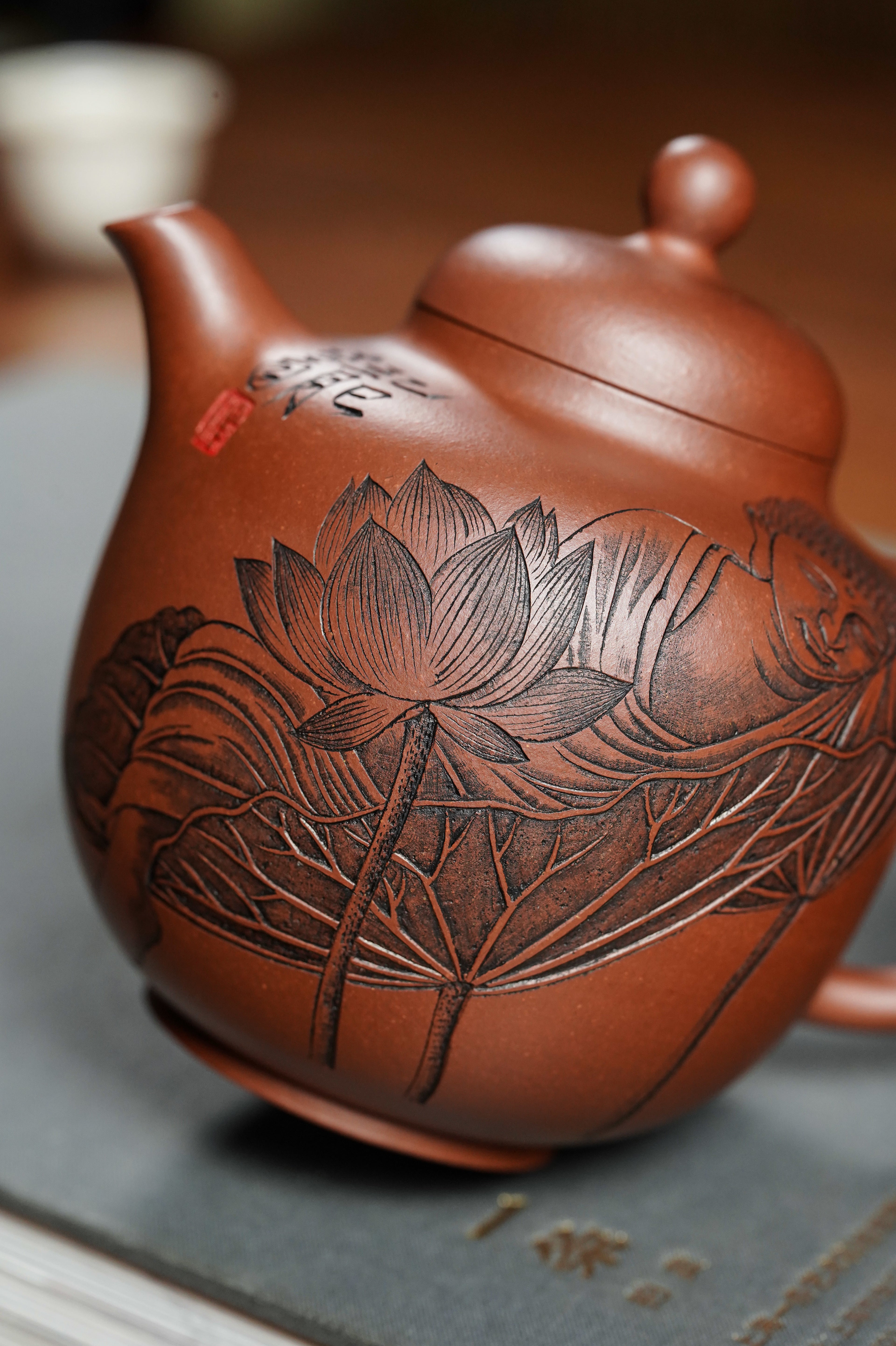 杨喜雨【中华神刀·刀笔传魂】紫砂界陶刻圣手艺术臻品《玉净壶》原矿极品底槽清·320cc
