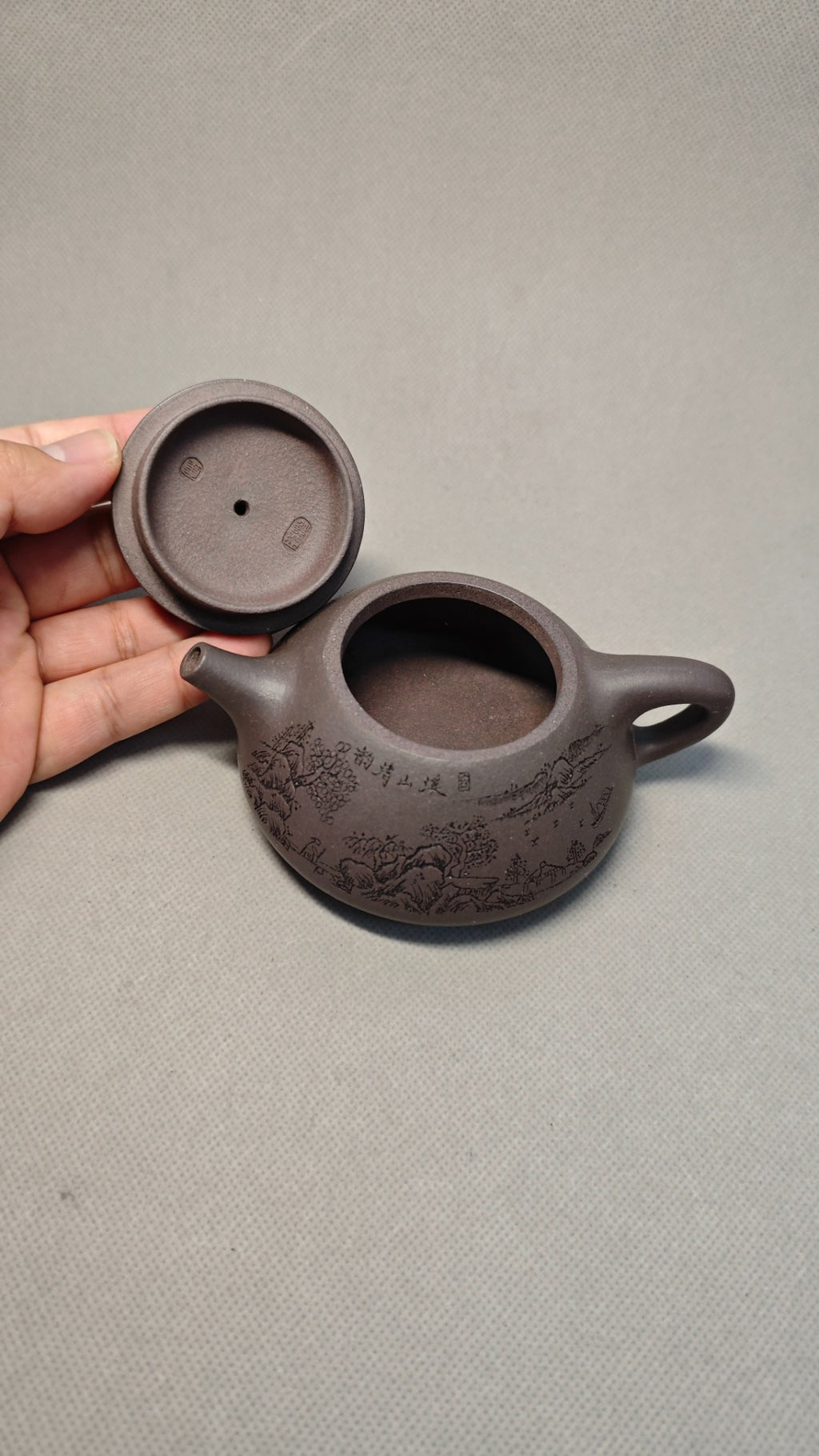【景舟石瓢】  制壶：焦亚强   (国家级工艺美术师) 泥料：原矿青段泥 容量：200cc