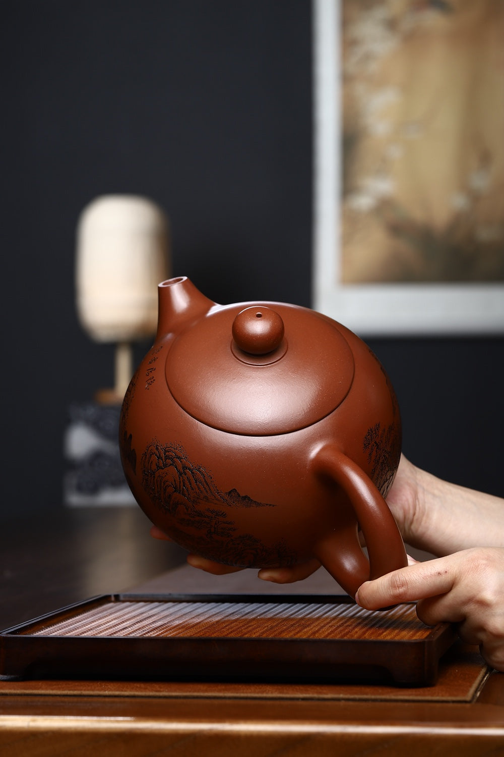 超大容量1800CC：【大西施】 作者：钱云娇（国家级工艺美术师） 原矿深井底槽清