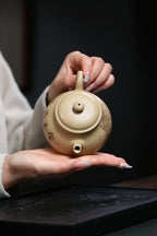 怀隐·本绿·精工·手工刻绘 容量：200cc/双层盖·内推球孔 - ZishaTeapotChina