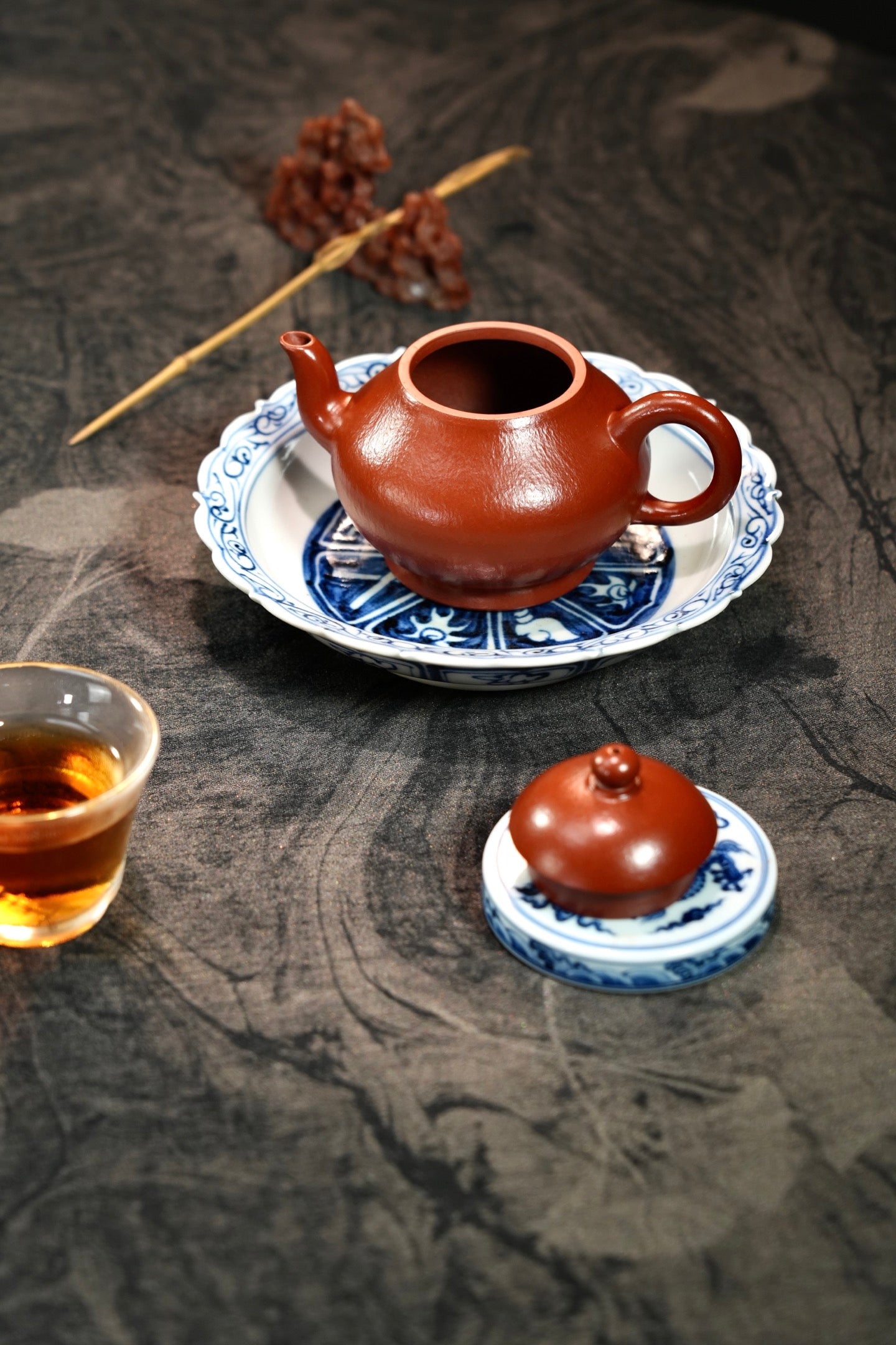全手工·小精品【梨形】 原矿极品朱泥·170cc·9孔