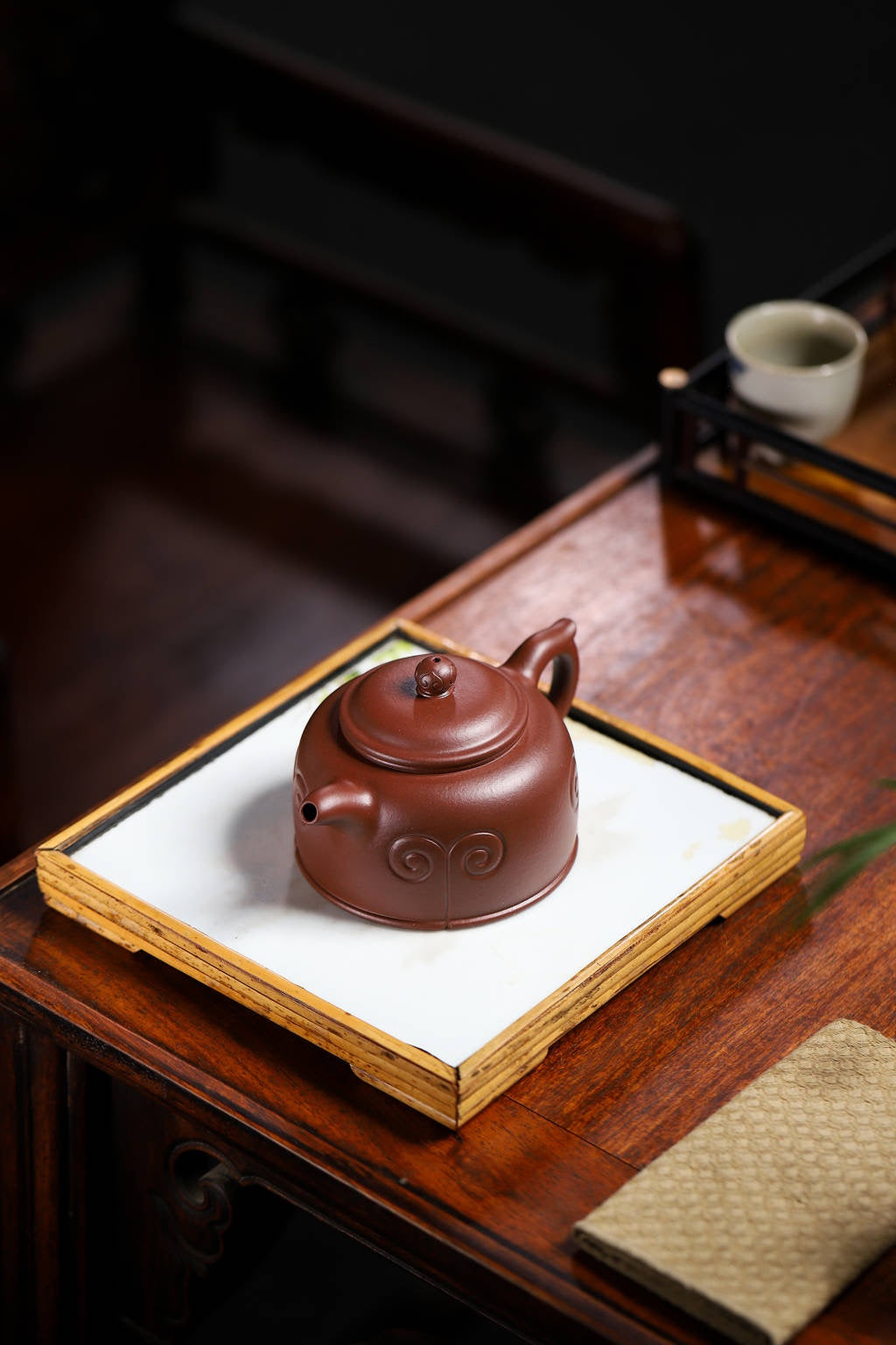 国工精品 【四方如意】 泥料：家藏陈腐底槽清（泥料油性足 一泡就润）  容量 ：390cc