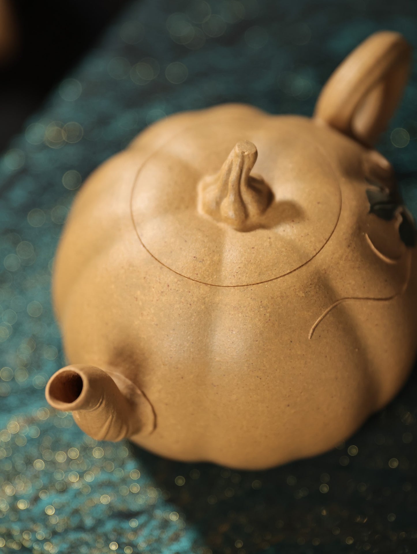 黄南瓜套组｜【优质段泥·传统手制·全手制·仿生器·200cc·9孔·实力派作品一壶两杯】