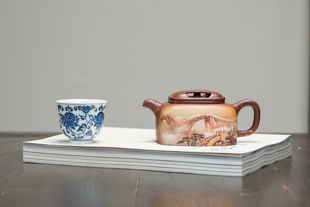 宗师泰斗·何光宏《四方牛盖壶》，极具收藏传世潜力·送礼顶流·孤品重器原矿极品底槽清·300cc