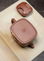 宗师泰斗·何光宏《四方牛盖壶》，极具收藏传世潜力·送礼顶流·孤品重器原矿极品底槽清·300cc