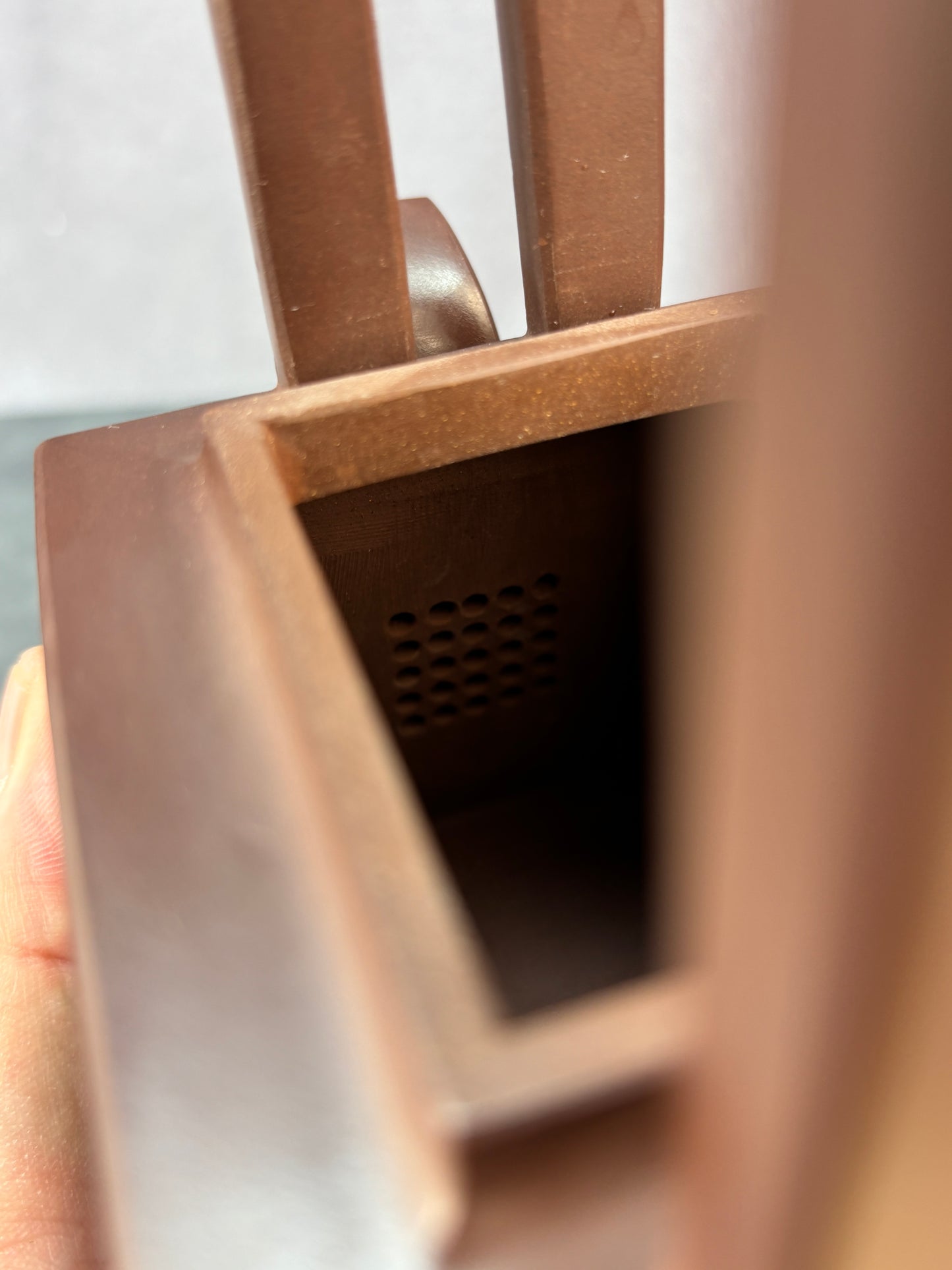 程辉大师佳作福利·紫砂界的功勋级重器《方石提梁》原矿极品老紫泥 580cc