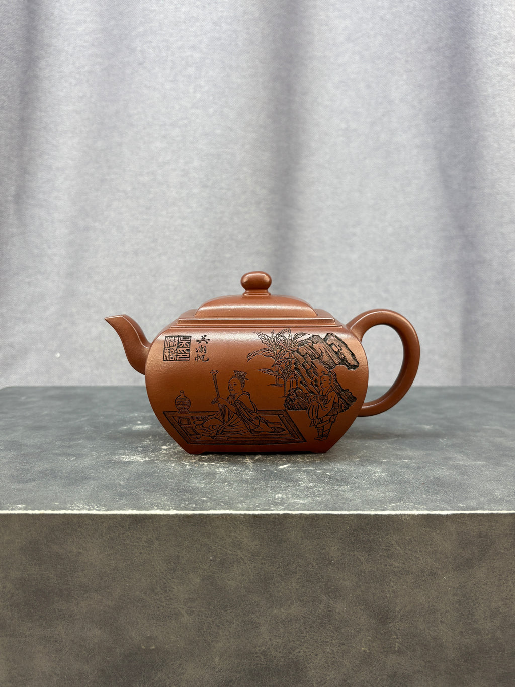 程辉大师佳作福利·紫砂界的功勋级重器《鸣远丁卯壶》原矿极品老紫泥 430cc