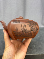 程辉大师佳作福利·紫砂界的功勋级重器《鸣远丁卯壶》原矿极品老紫泥 430cc