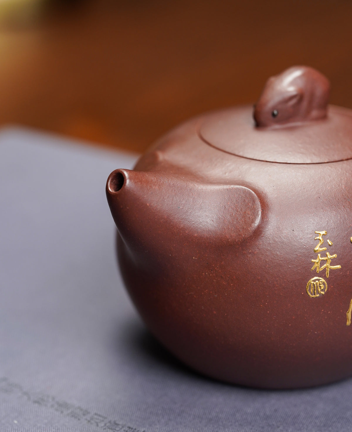 生肖之首·鼠开鸿运｜国大师邱玉林典藏紫砂壶 原矿极品底槽清·300cc - ZishaTeapotChina