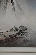 雪域神川 | 何光宏大师·登峰造极孤品·紫砂立体意境山水陶板画 开宗立派·一代宗师的巅峰冬景孤品