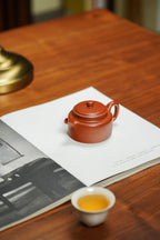 邱爽 | 范泽锋高徒·省大师紫砂潜力重器【德钟壶】原矿优质粗砂朱泥·110cc 小品