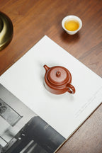 邱爽 | 范泽锋高徒·省大师紫砂潜力重器【德钟壶】原矿优质粗砂朱泥·110cc 小品