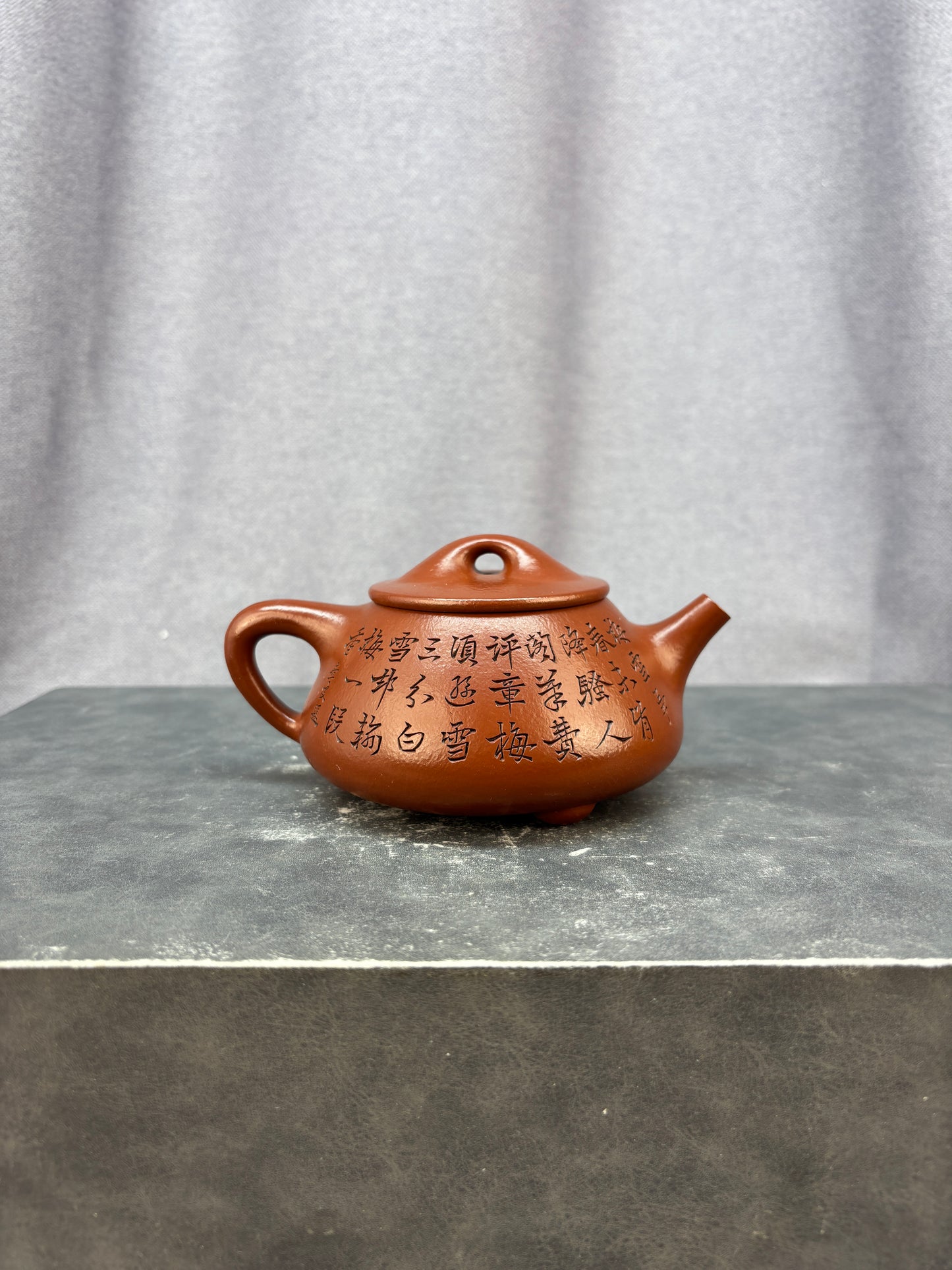 程辉大师佳作福利·紫砂界的功勋级重器《景舟石瓢》原矿极品朱泥 300cc