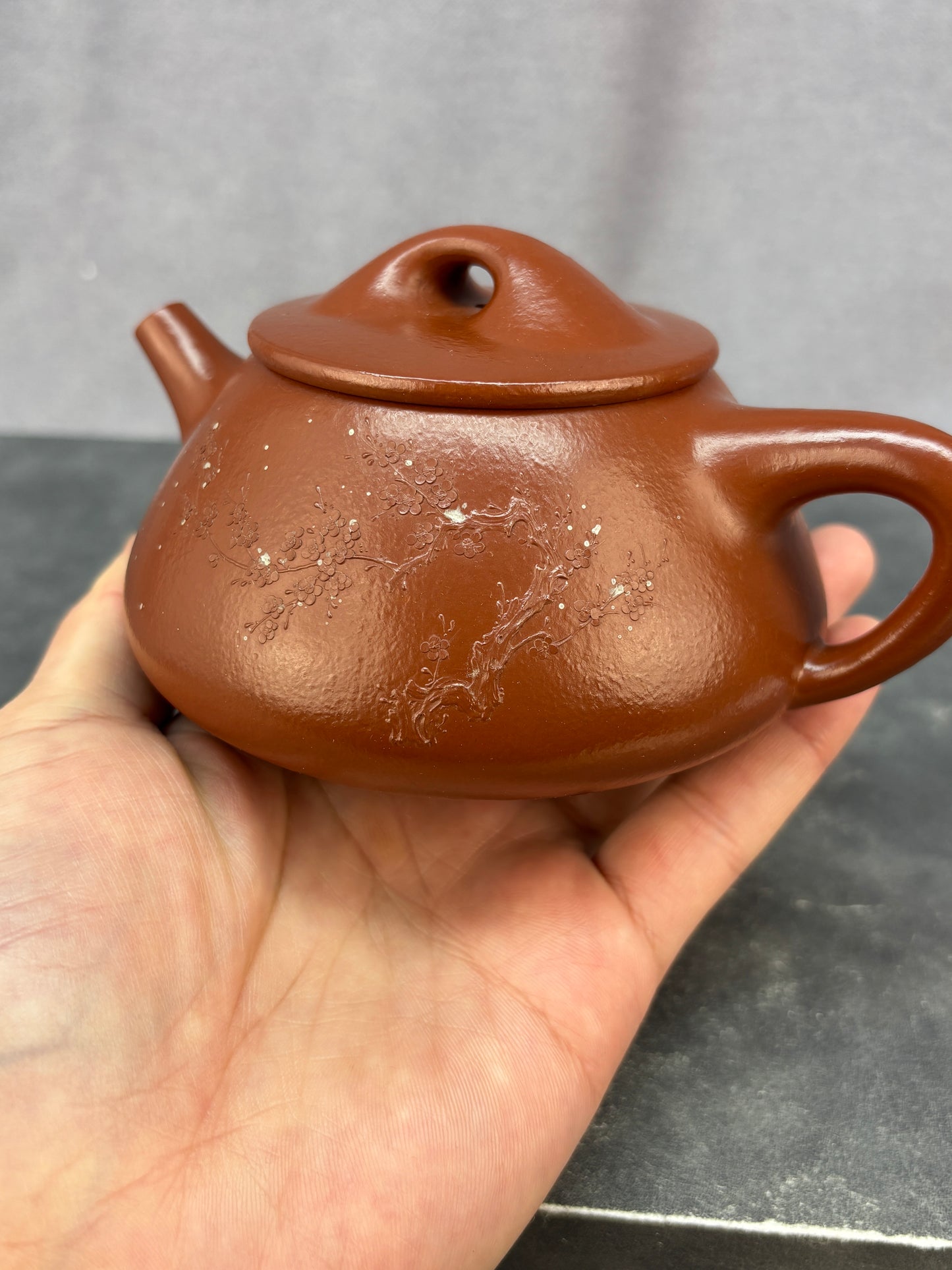 程辉大师佳作福利·紫砂界的功勋级重器《景舟石瓢》原矿极品朱泥 300cc