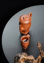 作者：储立之--芝露双承套组（顾绍培合作） 泥料：储氏赤金砂 容量：400cc