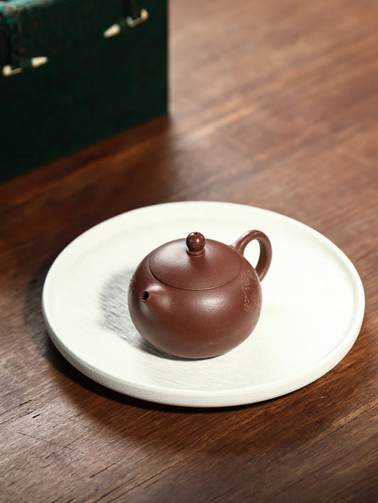 西施陶刻款【优质紫泥·传统手制·半手工·经典传统器·170cc·9孔·实力派作品】