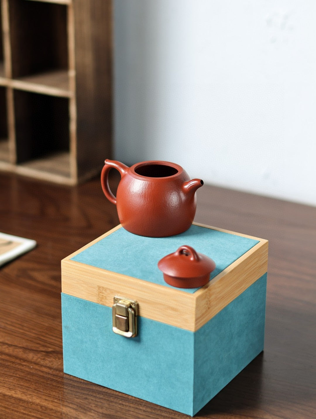 秦权【极品粗砂朱泥·传统手制·全手工·经典传统器·200cc·9孔·实力派何俊杰作品】