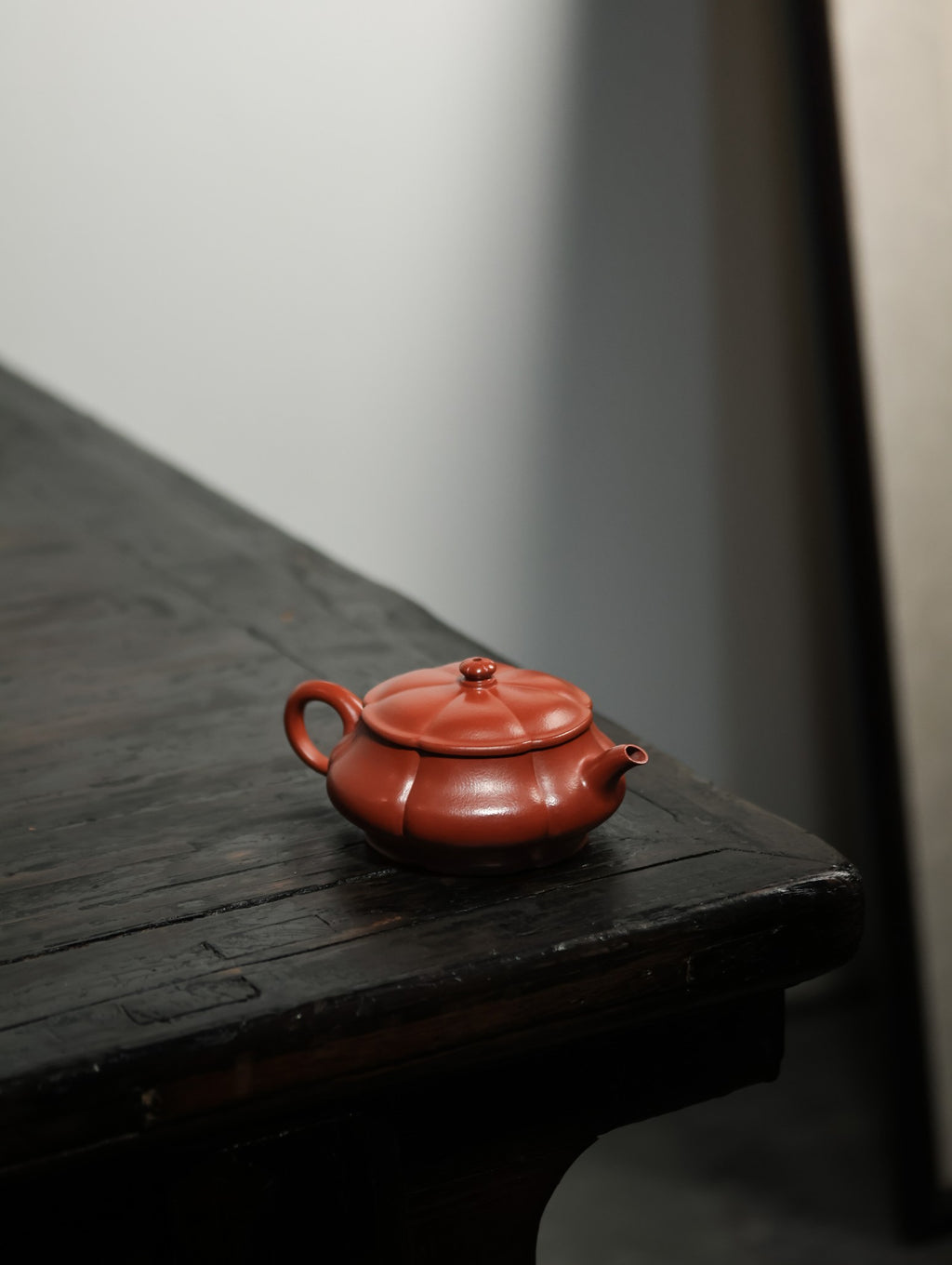 菱花明炉【全手工· 传统手制· 筋纹器 ·优质朱泥·180cc·14孔· 民间实力派】