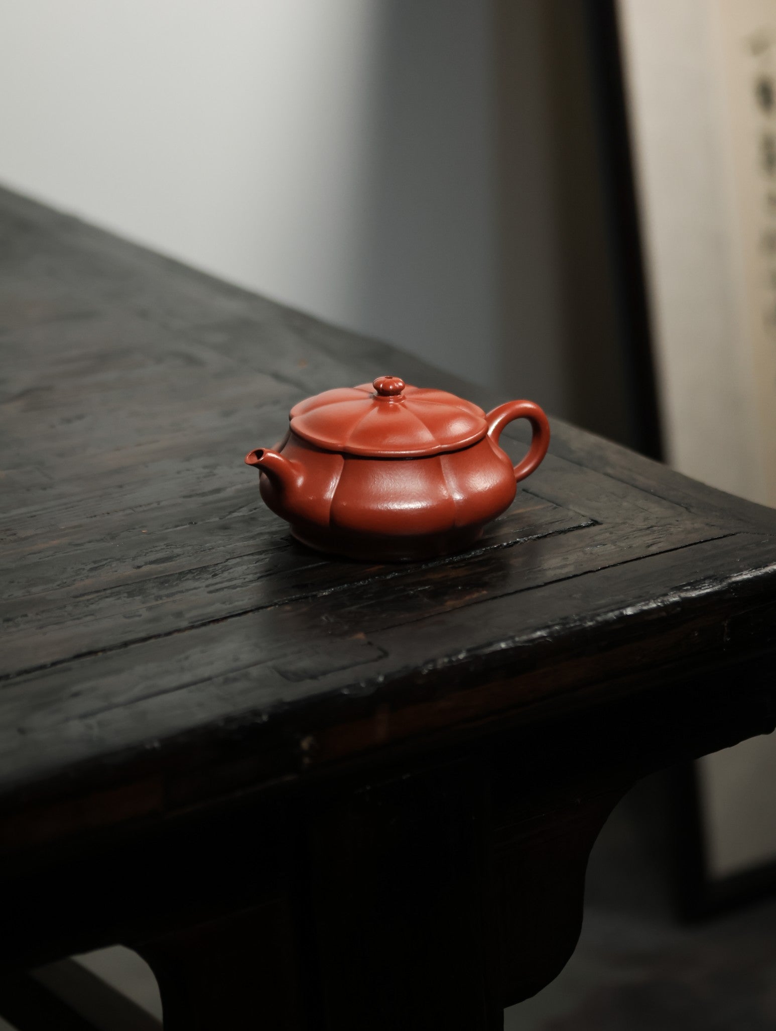 菱花明炉【全手工· 传统手制· 筋纹器 ·优质朱泥·180cc·14孔· 民间实力派】
