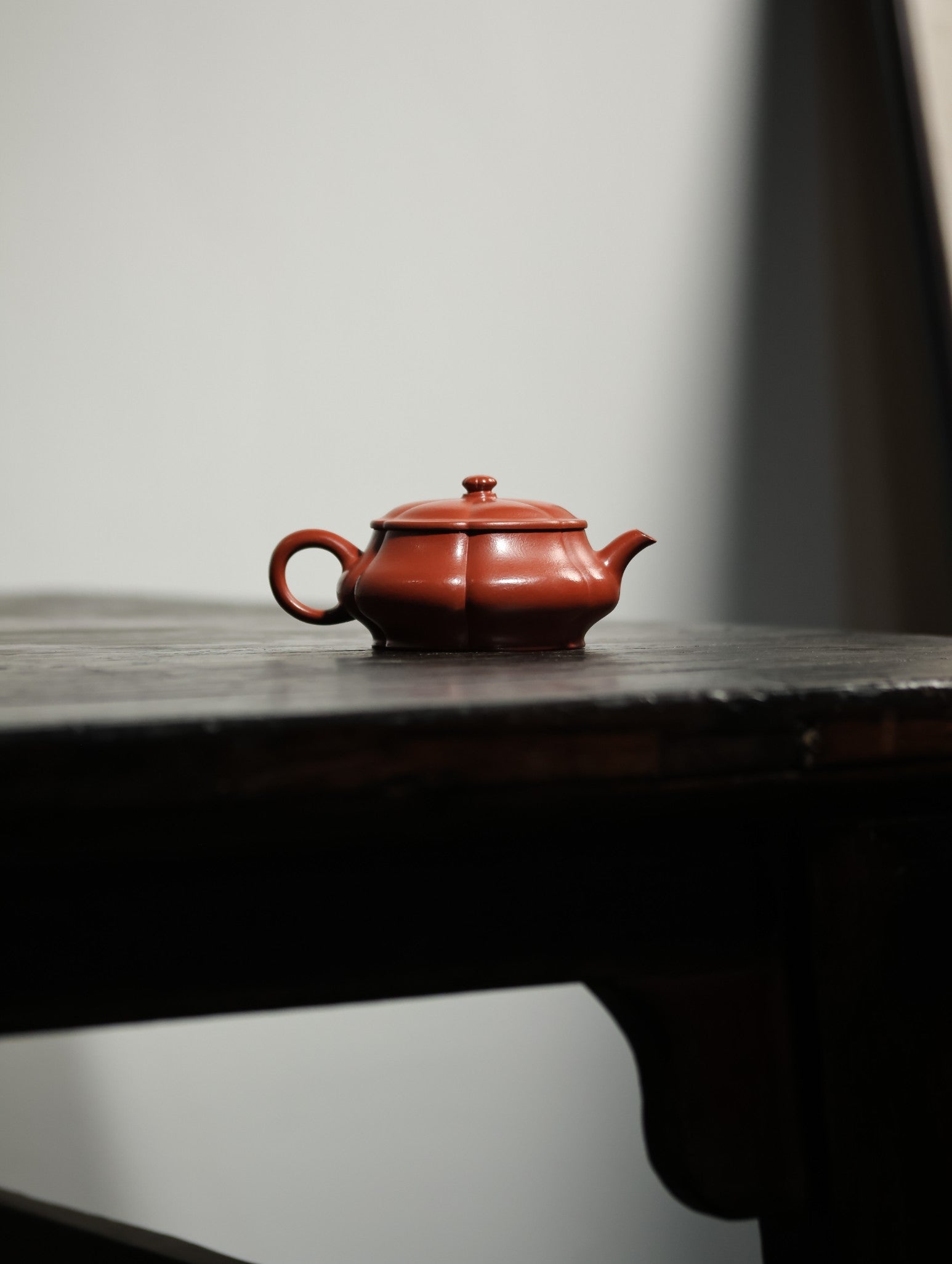 菱花明炉【全手工· 传统手制· 筋纹器 ·优质朱泥·180cc·14孔· 民间实力派】