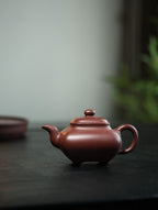 传炉壶 【全手工 ·优质紫泥·220cc·9孔·民间实力派作品 精品】
