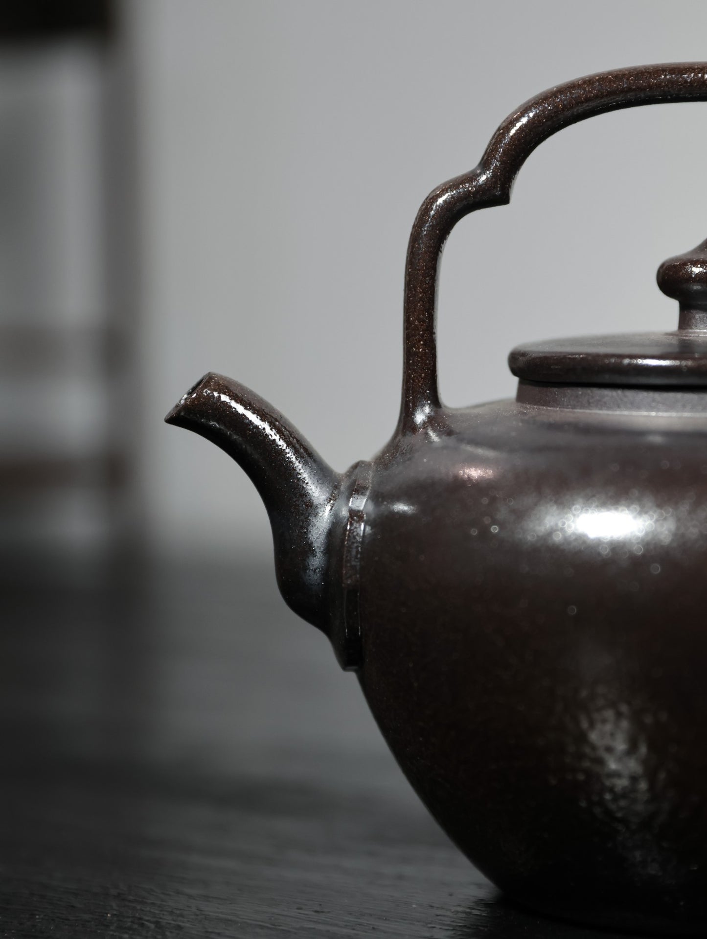 柴烧吴经提梁 ｜【高温泥柴烧 手工制作 800cc 提梁壶 民间实力派作品】