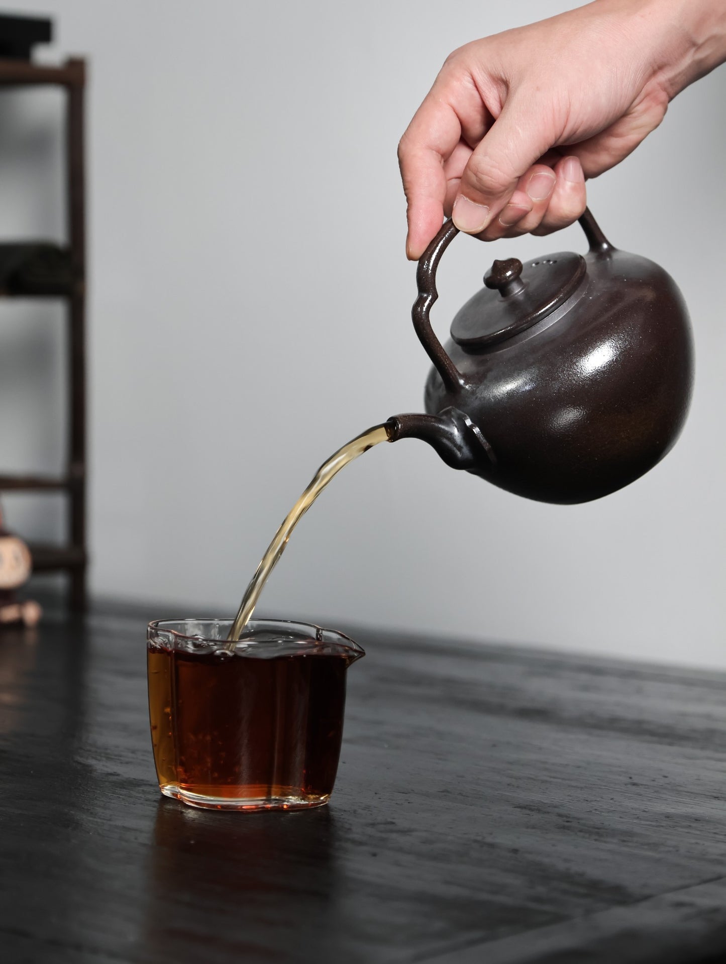 柴烧吴经提梁 ｜【高温泥柴烧 手工制作 800cc 提梁壶 民间实力派作品】