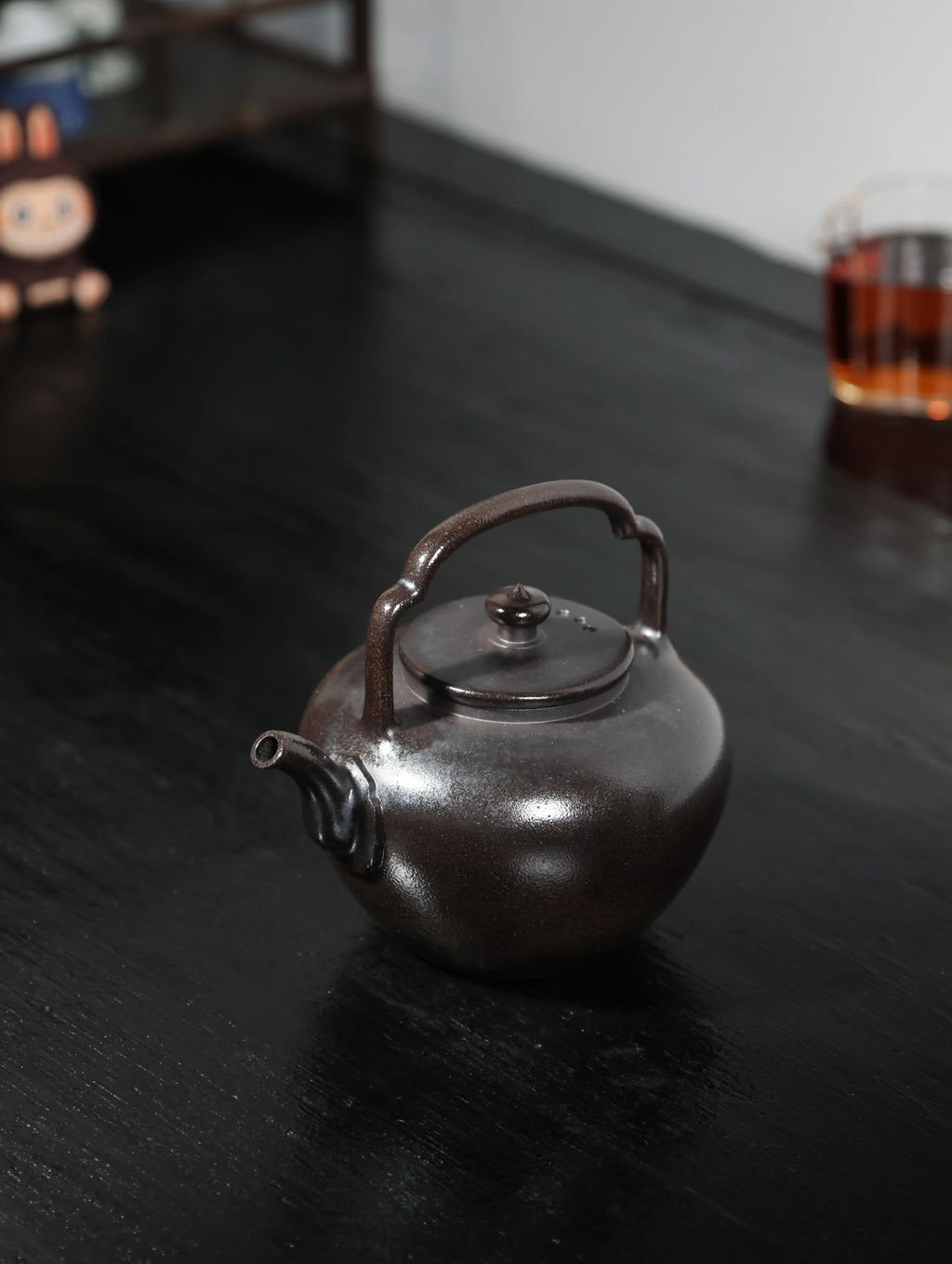 柴烧吴经提梁 ｜【高温泥柴烧 手工制作 800cc 提梁壶 民间实力派作品】