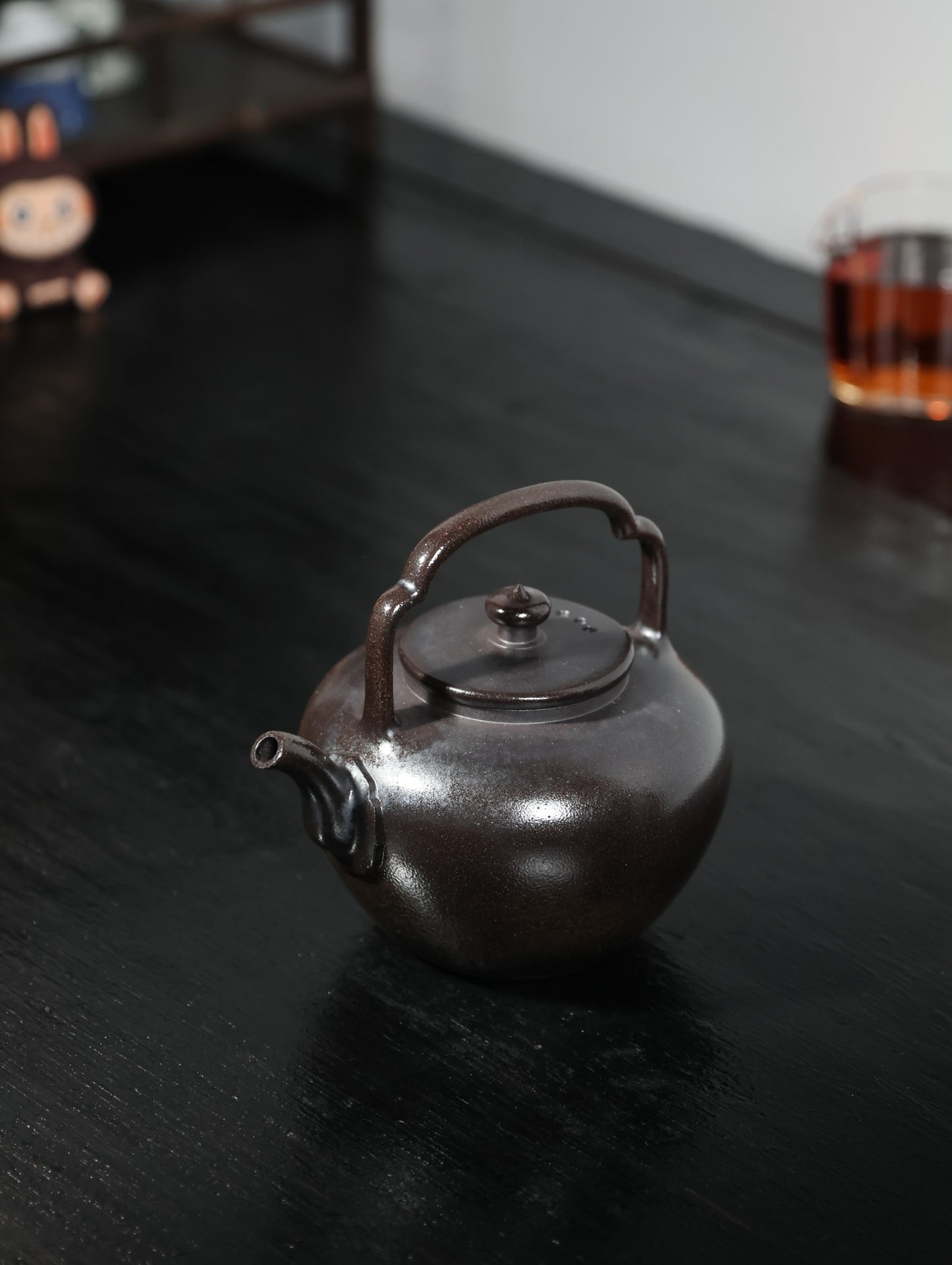 柴烧吴经提梁 ｜【高温泥柴烧 手工制作 800cc 提梁壶 民间实力派作品】