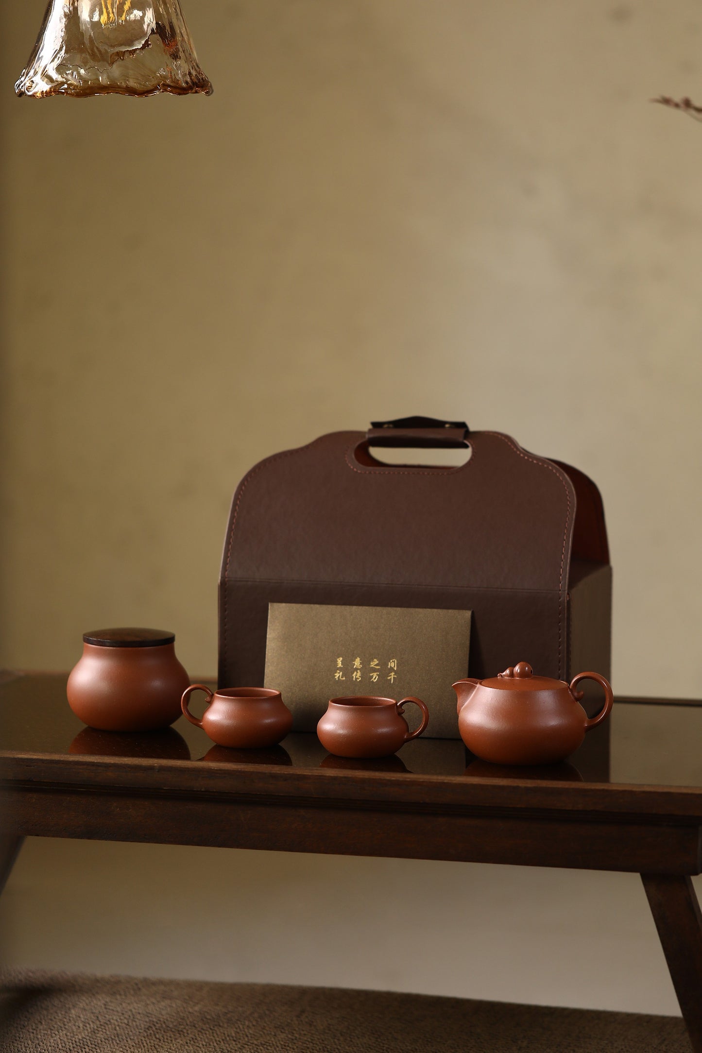 硕瓠问泉套组 天然紫砂双气孔结构  暗合葫芦「呼吸吐纳」的生命韵律