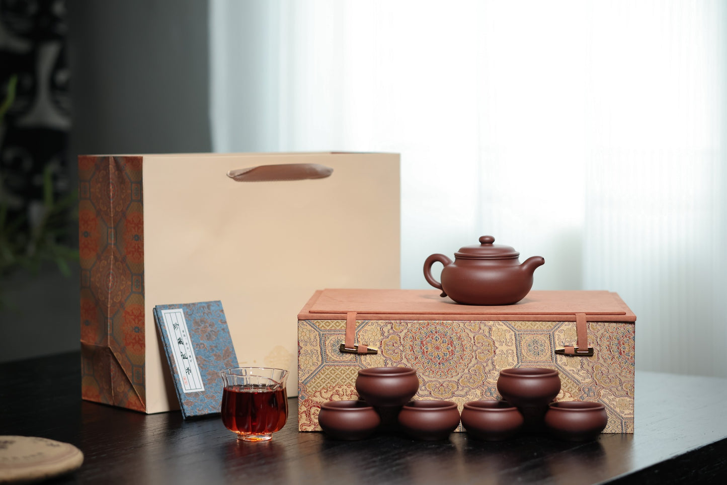 仿古礼盒套组 | 【半手工·手制··优质紫泥 220cc民间实力派 一壶六杯 】