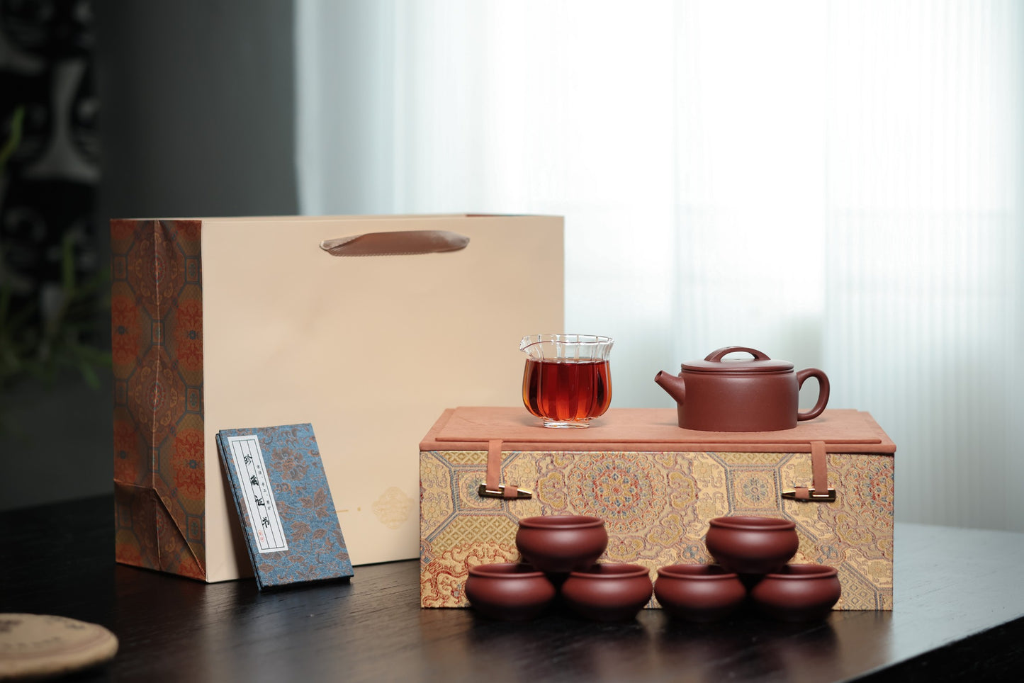 汉瓦礼盒套组 | 【优质紫泥·半手工·传统手制·容量220cc·实力派作品 一壶六杯加公道】