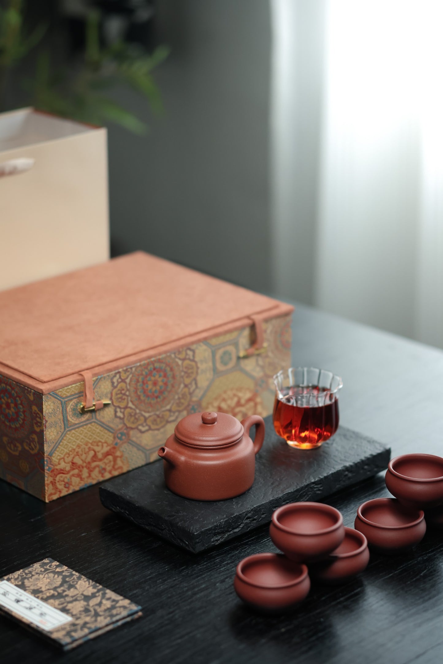 德钟礼盒套组 | 【半手工·薄胎·200cc·优质紫泥·水民间实力派作品 一壶六杯】