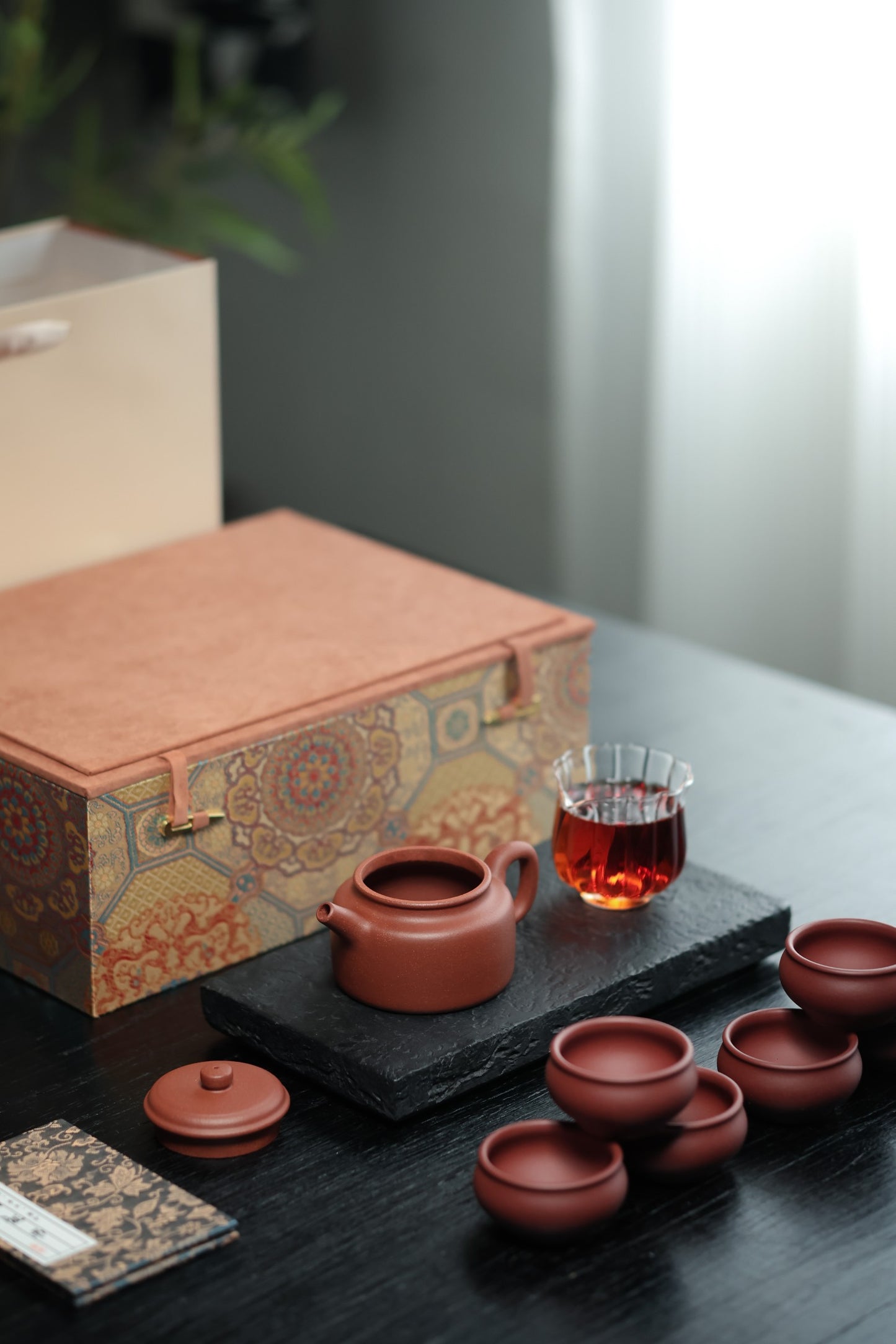 德钟礼盒套组 | 【半手工·薄胎·200cc·优质紫泥·水民间实力派作品 一壶六杯】