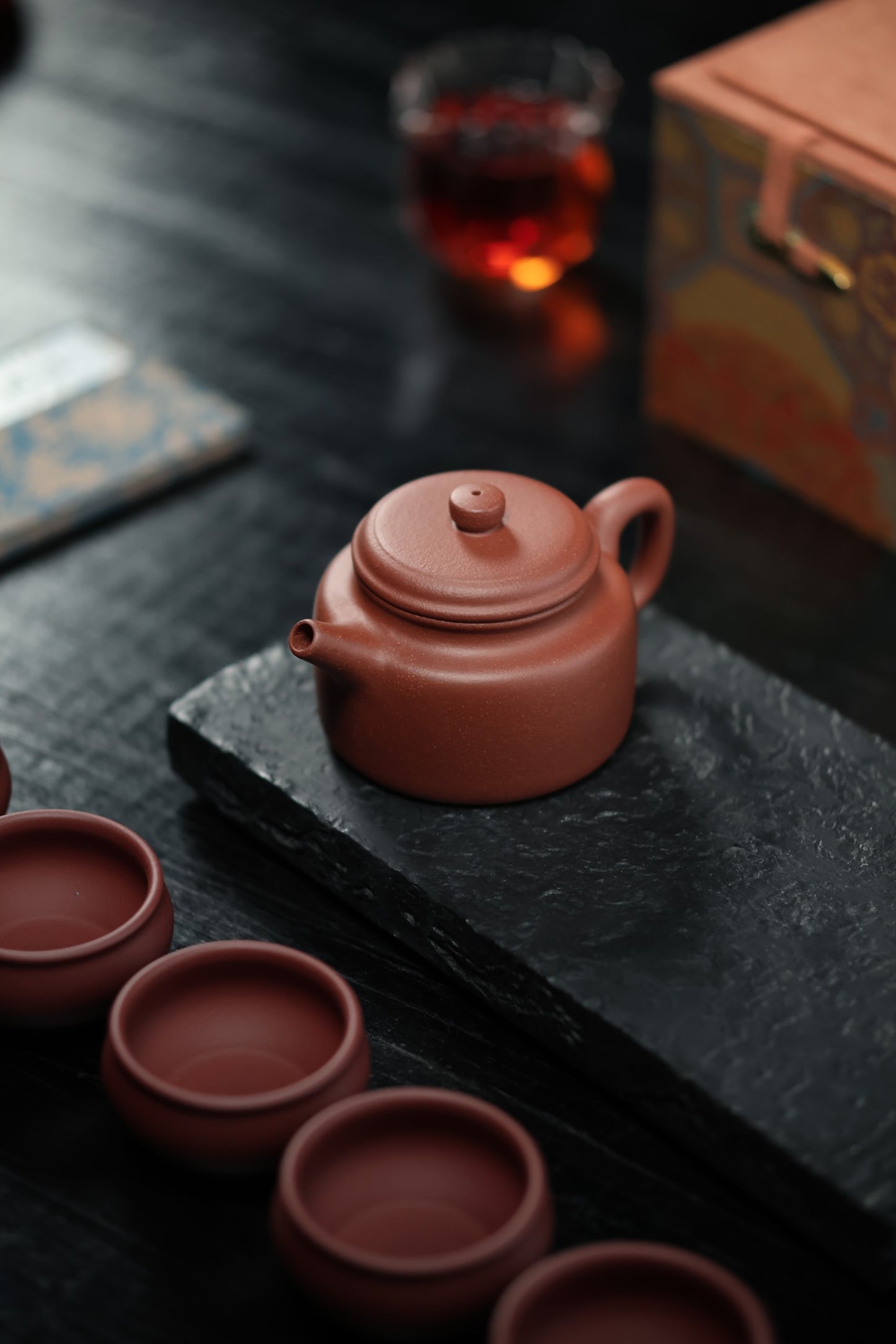 德钟礼盒套组 | 【半手工·薄胎·200cc·优质紫泥·水民间实力派作品 一壶六杯】