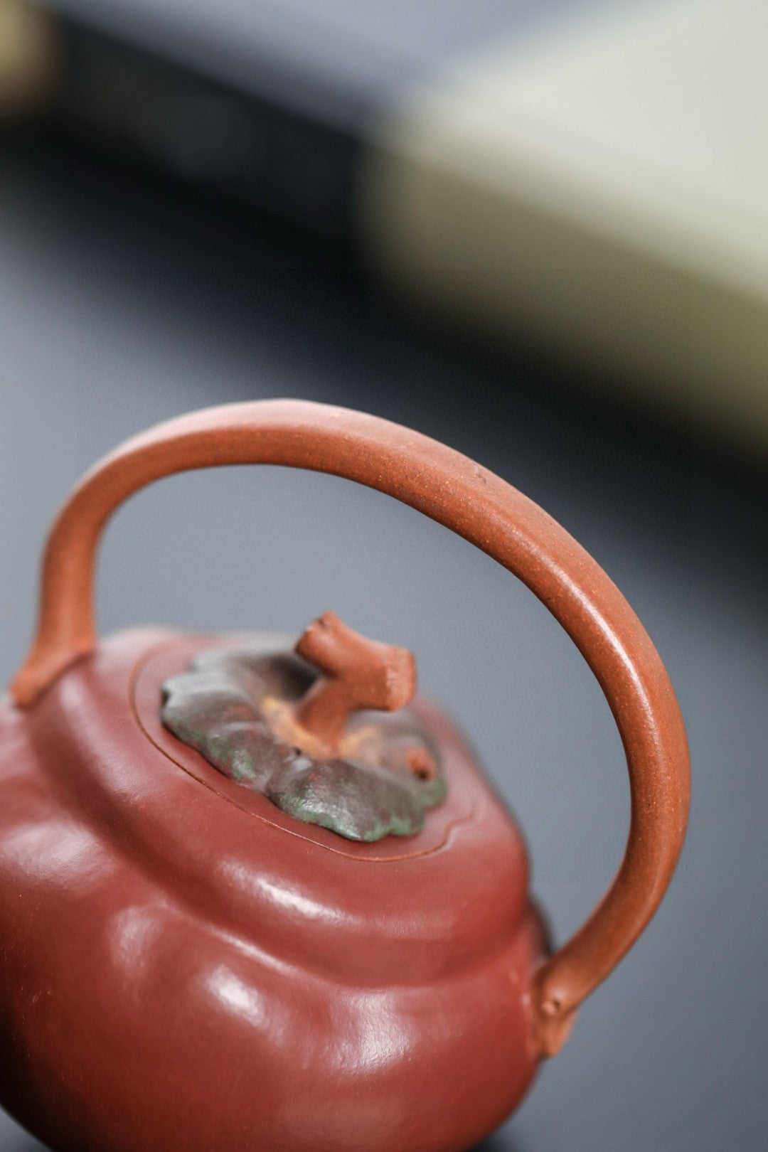 柿柿如意 【精工手制·全手工·仿生器·130CC·降坡泥内胎粉浆提梁】