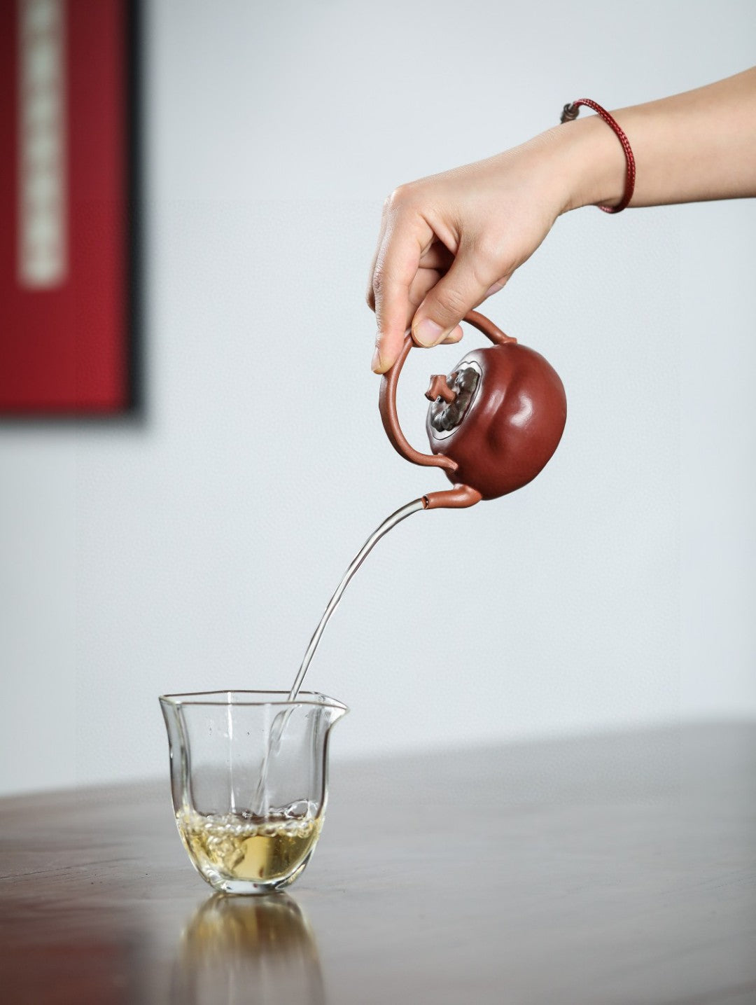 柿柿如意 【精工手制·全手工·仿生器·130CC·降坡泥内胎粉浆提梁】