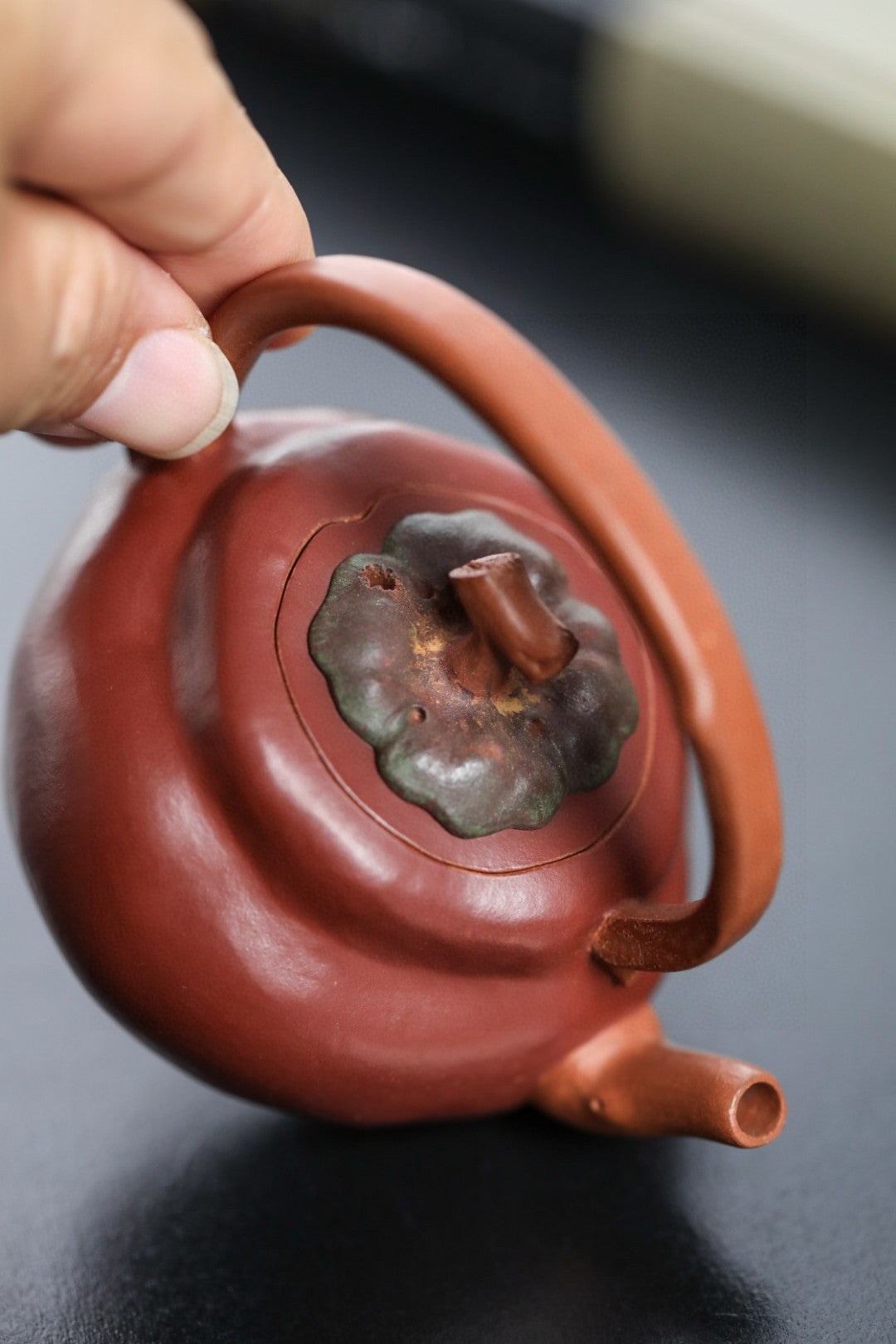 柿柿如意 【精工手制·全手工·仿生器·130CC·降坡泥内胎粉浆提梁】