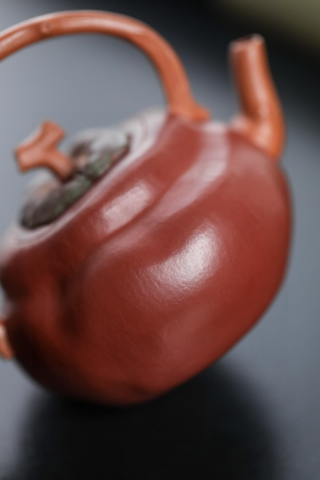 柿柿如意 【精工手制·全手工·仿生器·130CC·降坡泥内胎粉浆提梁】