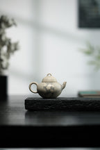 小满壶 | 【优质白玉段 手制 110cc 民间实力派作品 设计款 全手工陶刻 】