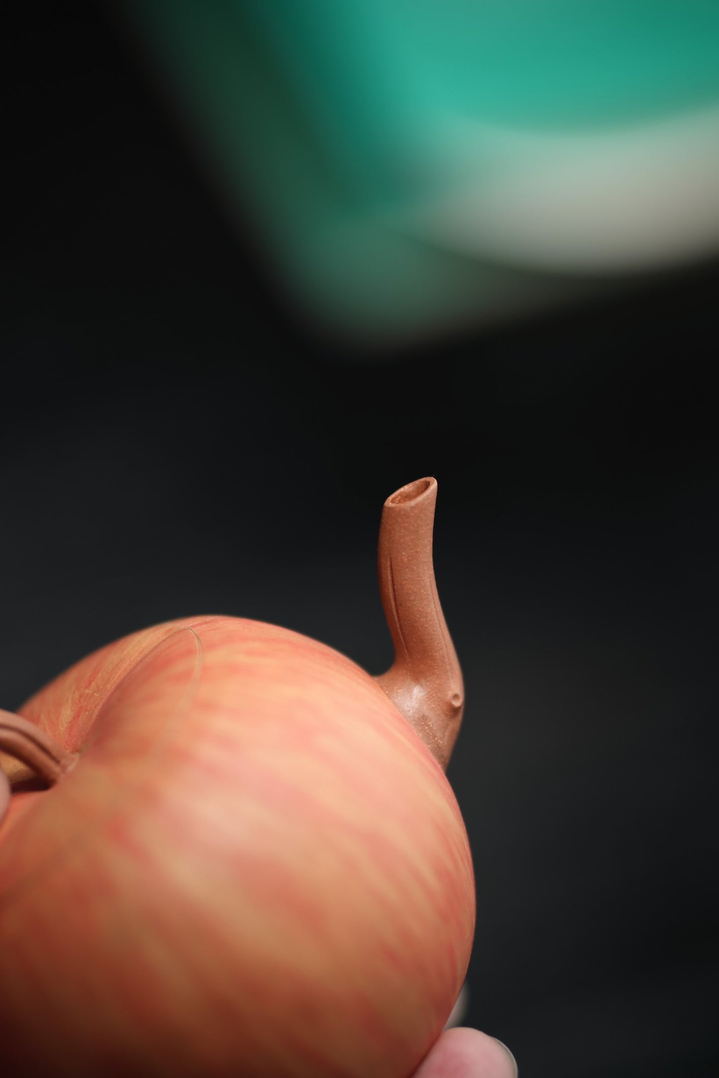 苹果壶 |【优质段泥粉浆朱泥 全手工 仿生器 容量150cc 民间实力派 】