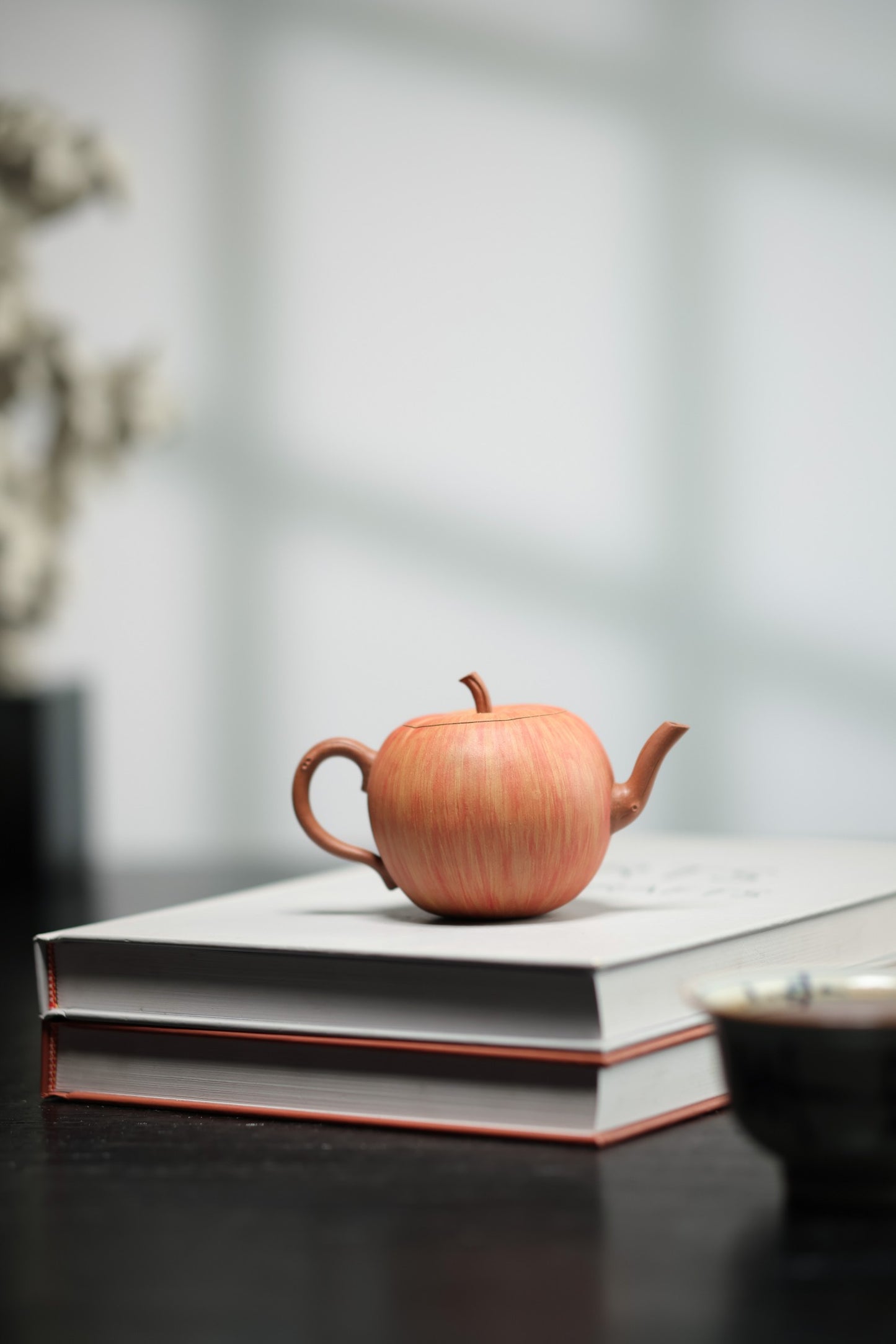 苹果壶 |【优质段泥粉浆朱泥 全手工 仿生器 容量150cc 民间实力派 】