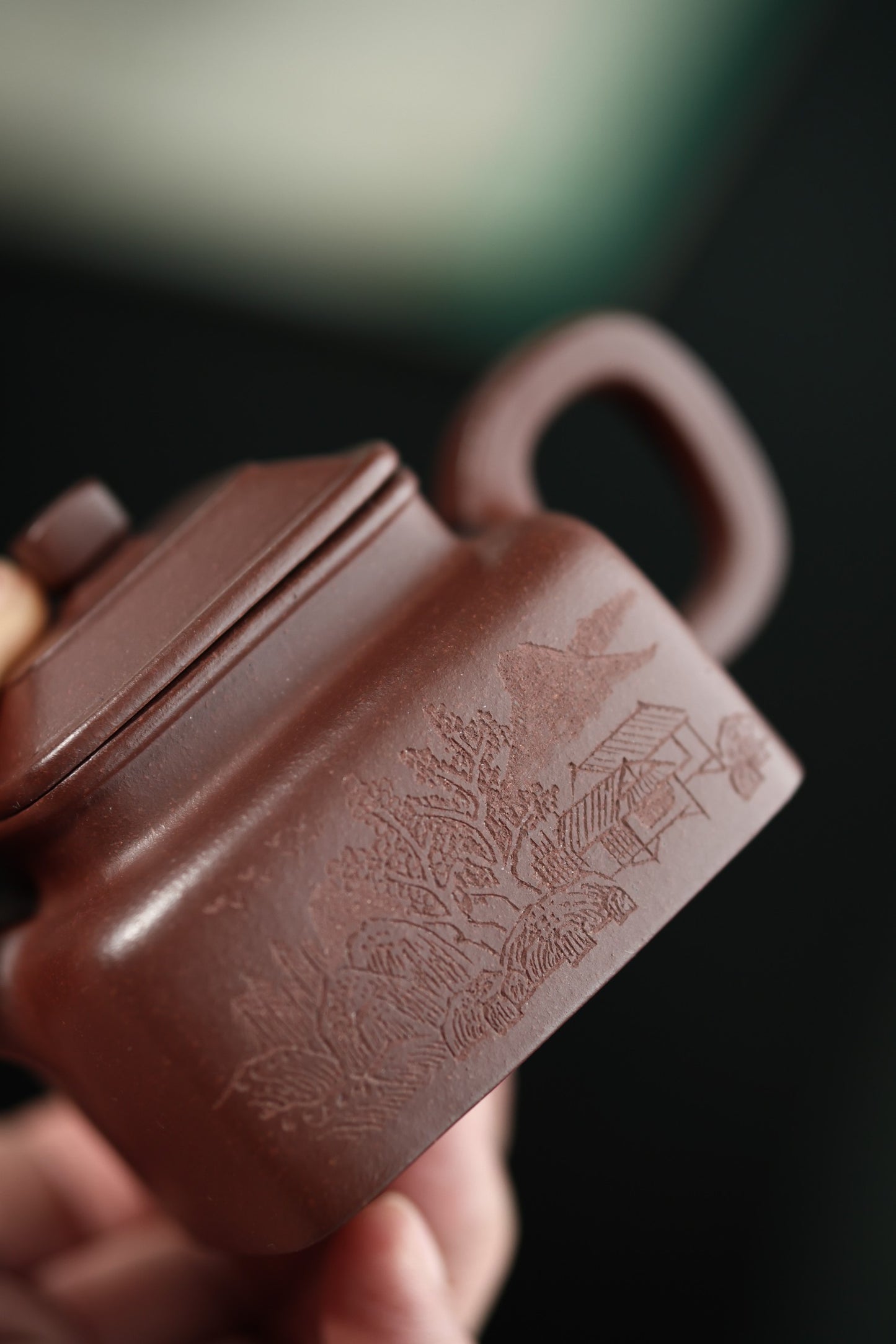 四方德钟 | 【优质紫泥 220cc 全手工 陶刻民间实力派作品】