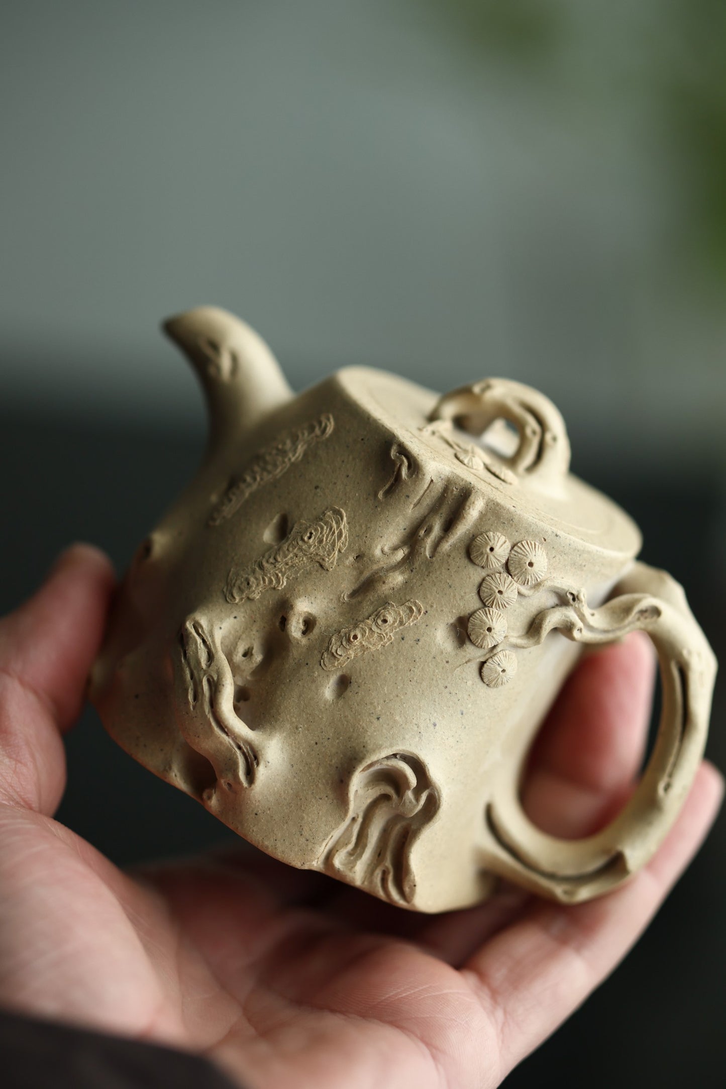 松桩壶 | 【优质段泥·全手工·精工手制·精品花货·200cc·9孔·民间实力派作品】