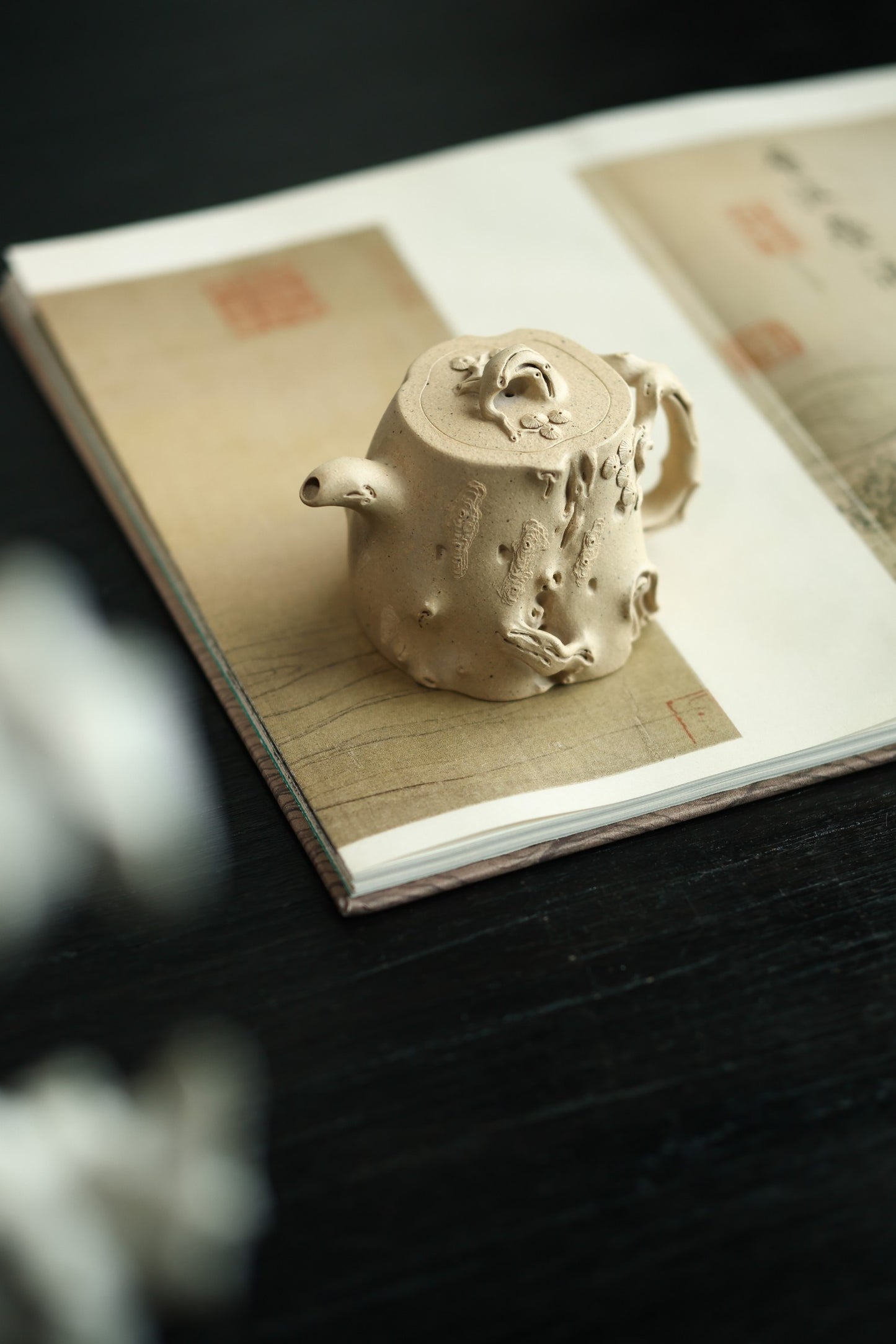 松桩壶 | 【优质段泥·全手工·精工手制·精品花货·200cc·9孔·民间实力派作品】