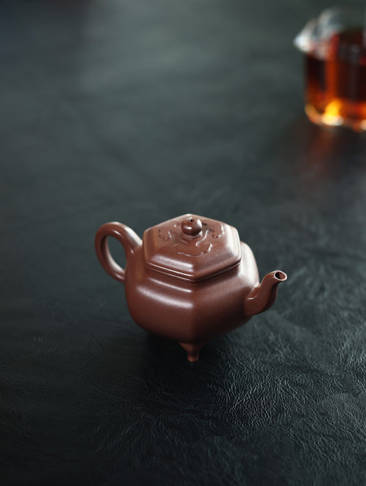 六方大彬如意｜ 【传统手制· 容量220cc· 优质紫泥 民间实力派作品】